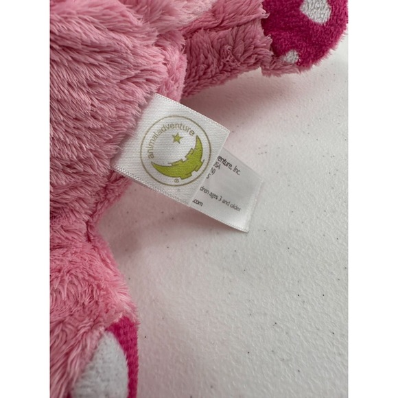 Animal Adventure Pink Plush Puppy Dog Stuffed Toy 10" Valentine Gift Hearts - Picture 4 of 8